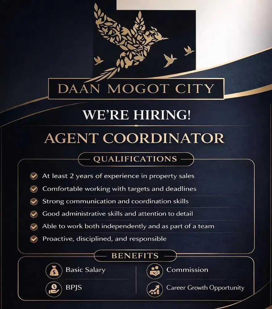 Agent Coordinator Apartemen Jakarta Barat