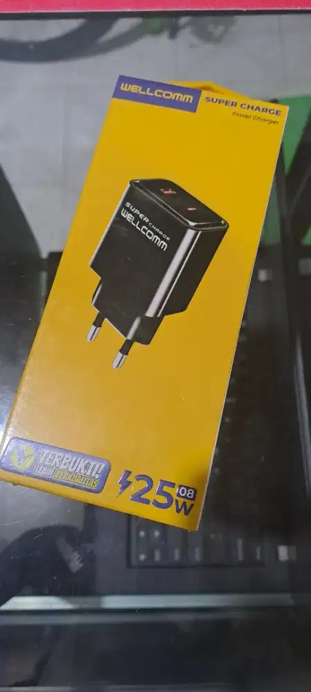 Wellcomm Super Charger 25 Watt - Kabel Charger HP Tipe C