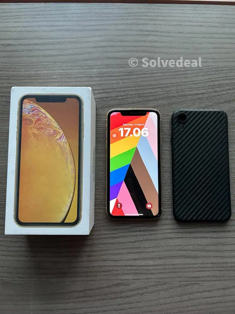 iPhone XR 128GB Yellow Mulus Full Fungsi Bonus Case & Screen Protector