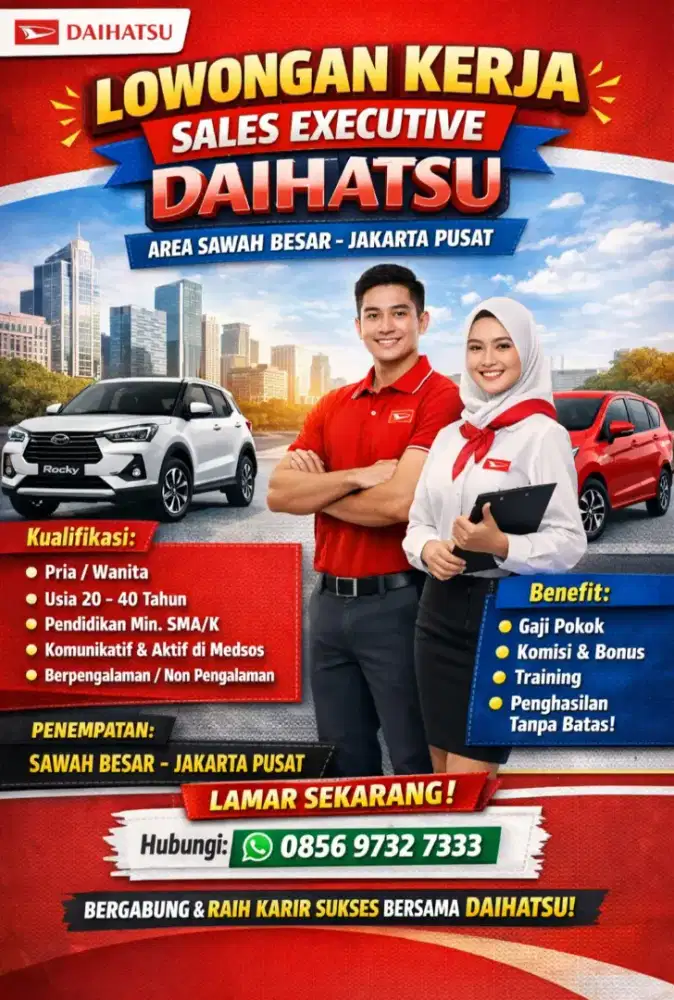 Dibutuhkan Sales Daihatsu