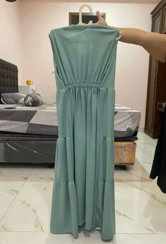 Long dress wanita katun