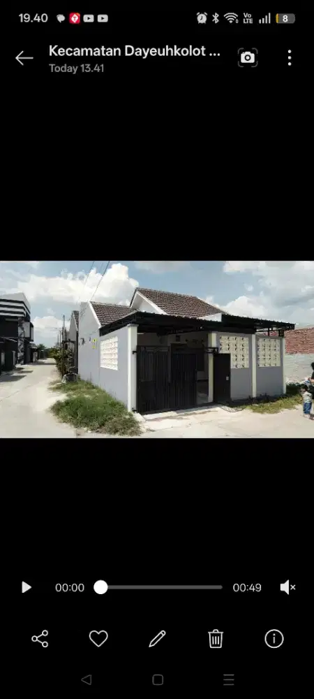 Disewakan satu unit rumah di TCI 2 Dayeuh Kolot Bandung