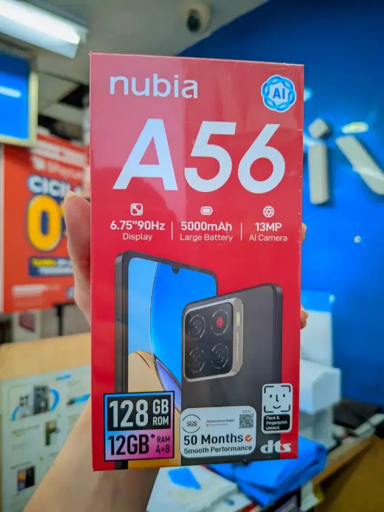 NUBIA A56 4/128 BARU GARANSI