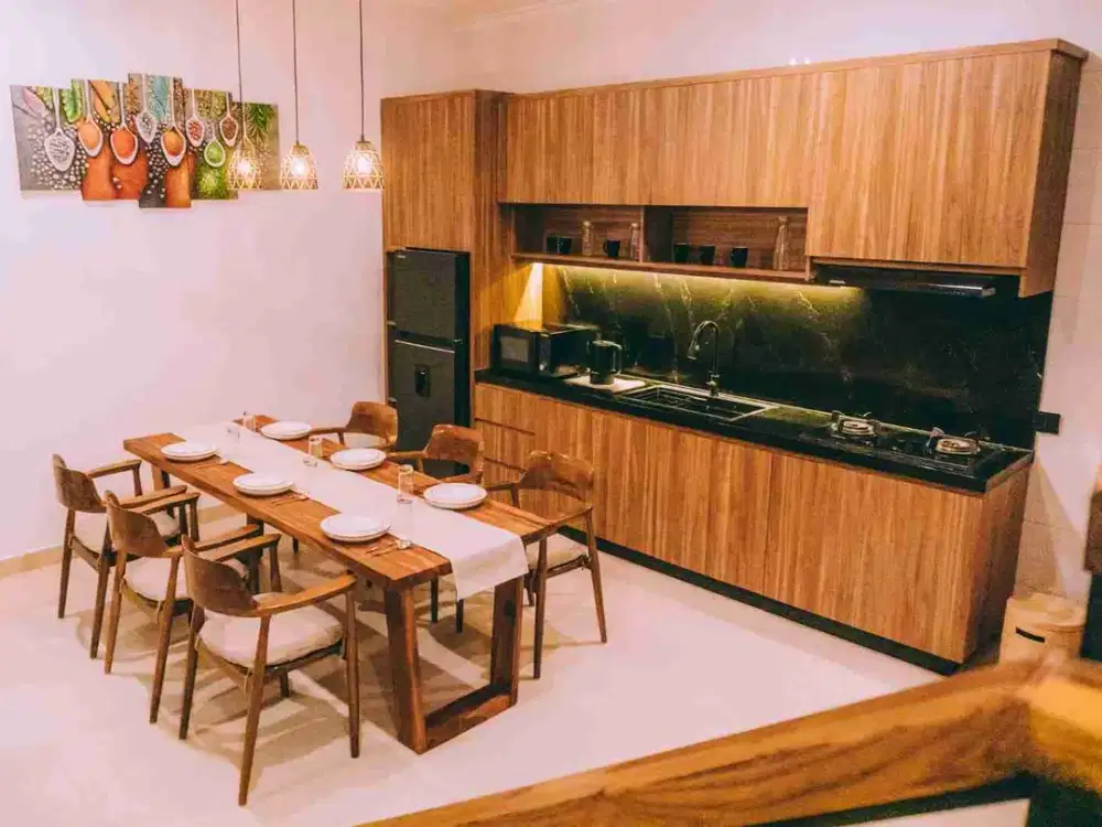 3 BR Villa nyaman fully furnished strategis lingkungan tenang bebas banjir