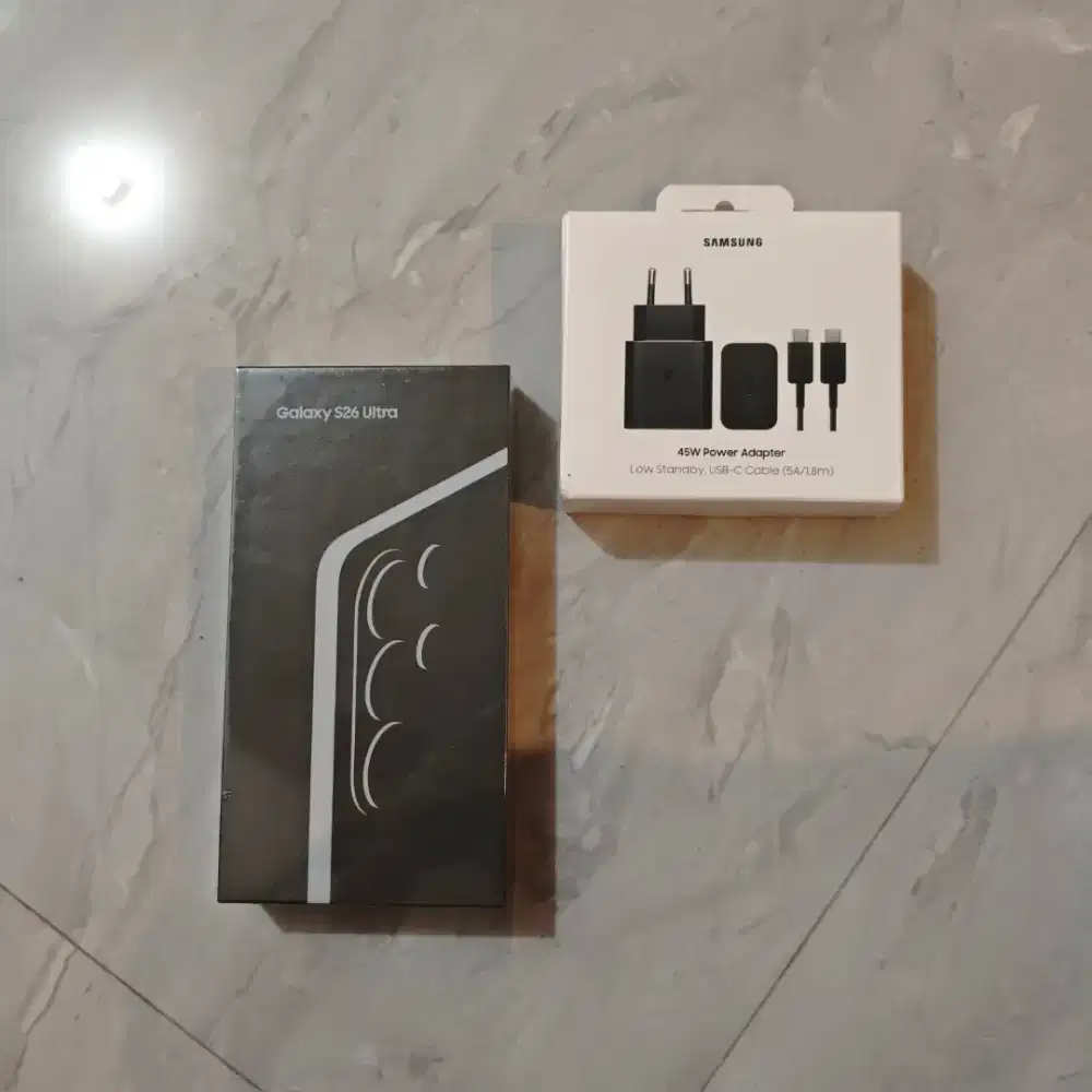 Samsung Glacy S26 Ultra 512 dapet Charger 45w Resmi Sein