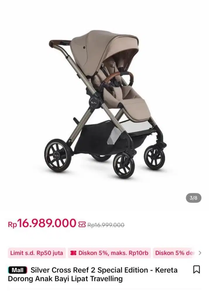 STROLLER  JUAL MURAH SiLver Cross Reef 2