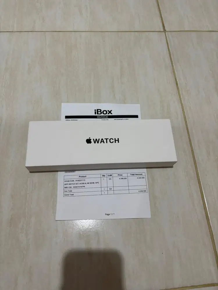 Apple watch se 3 40mm baru segel ibox harga nett