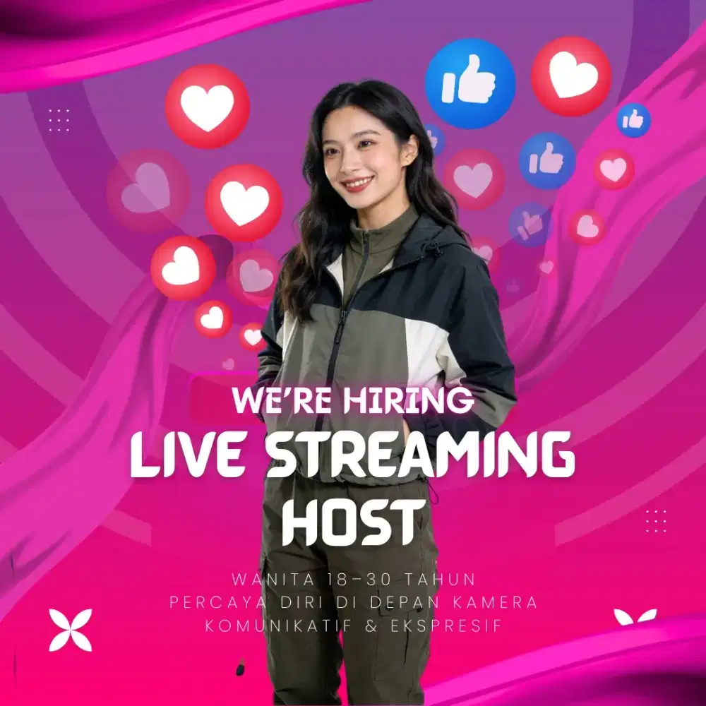 LOWONGAN KERJA – LIVE STREAMING HOST