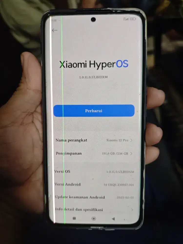 Lcd xiaomi 12 pro original copotan minus saber