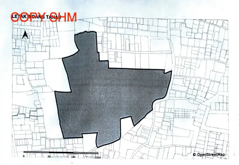 Jual tanah harga dibawah NJOP SHM 27.071 M2