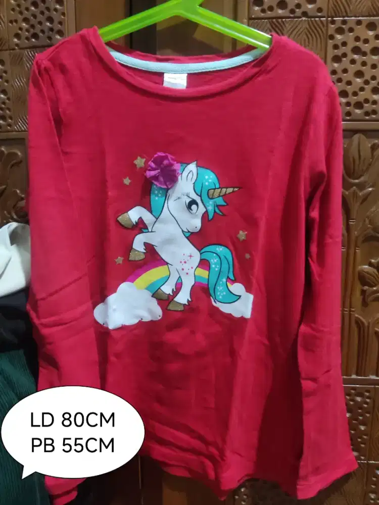 Kaos anak cewek merah