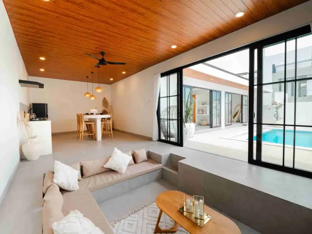 Villa fully furnished Cantik strategis SHM PBG Lengkap bebas banjir