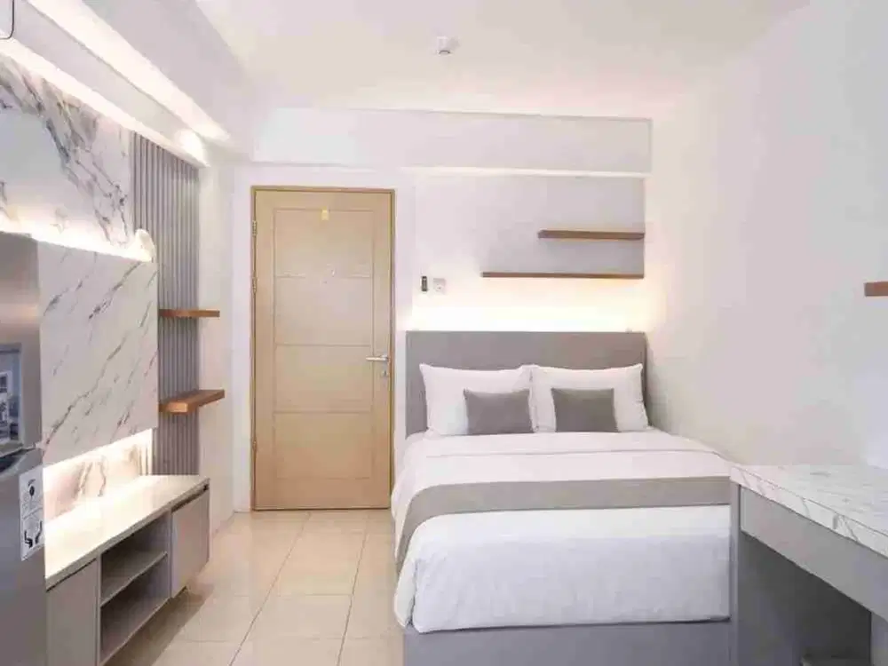 DISEWAKAN BULANAN APARTEMEN EDUCITY PRINCETON STUDIO FULL FURNISHED BARU GRESS