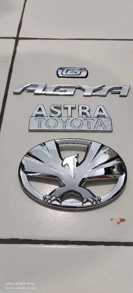 Embless original 100% Toyota Agya 2024 akhir