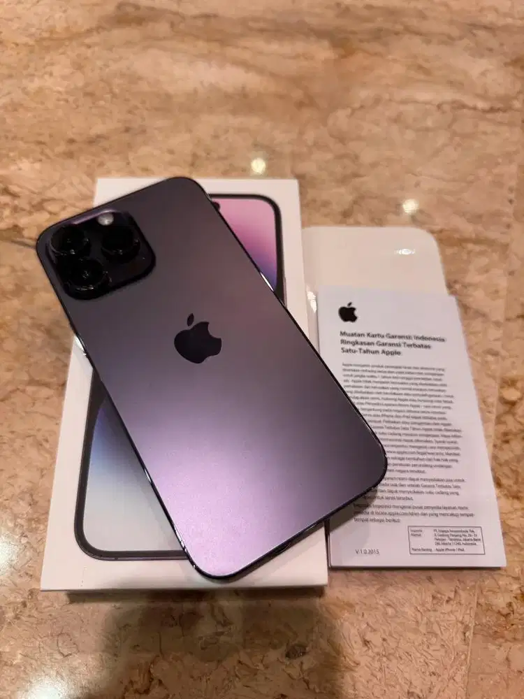 Iphone 14 Pro Max 256 GB Deep Purple - Garansi Erajaya