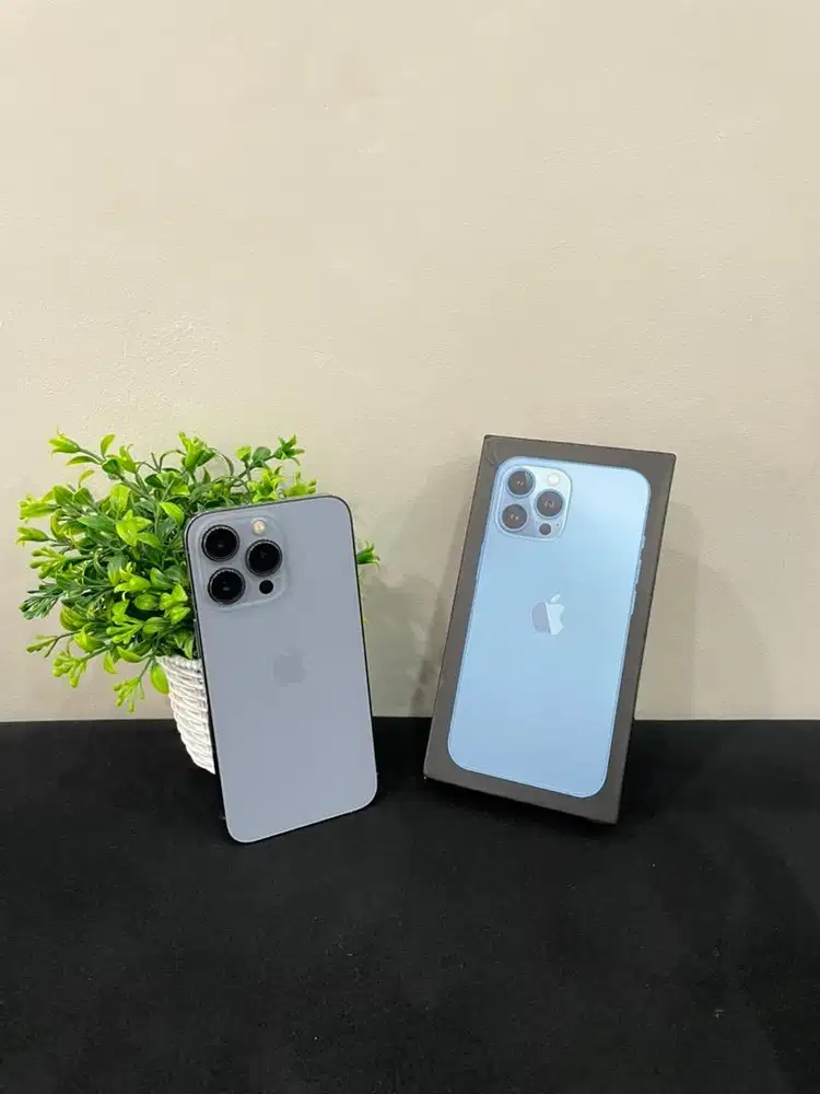 IPhone 13 Pro 128GB Sierra Blue mulus Fullset BH 100% sinyal Permanent