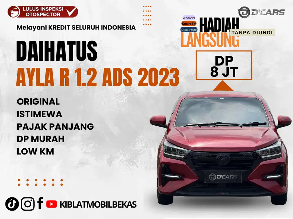 DAIHATSU AYLA R ADS 1.2 2023 RECORD ISTIMEWA