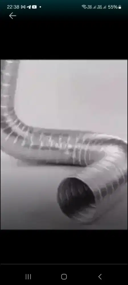 Flexible hose full aluminium diameter 4 inch