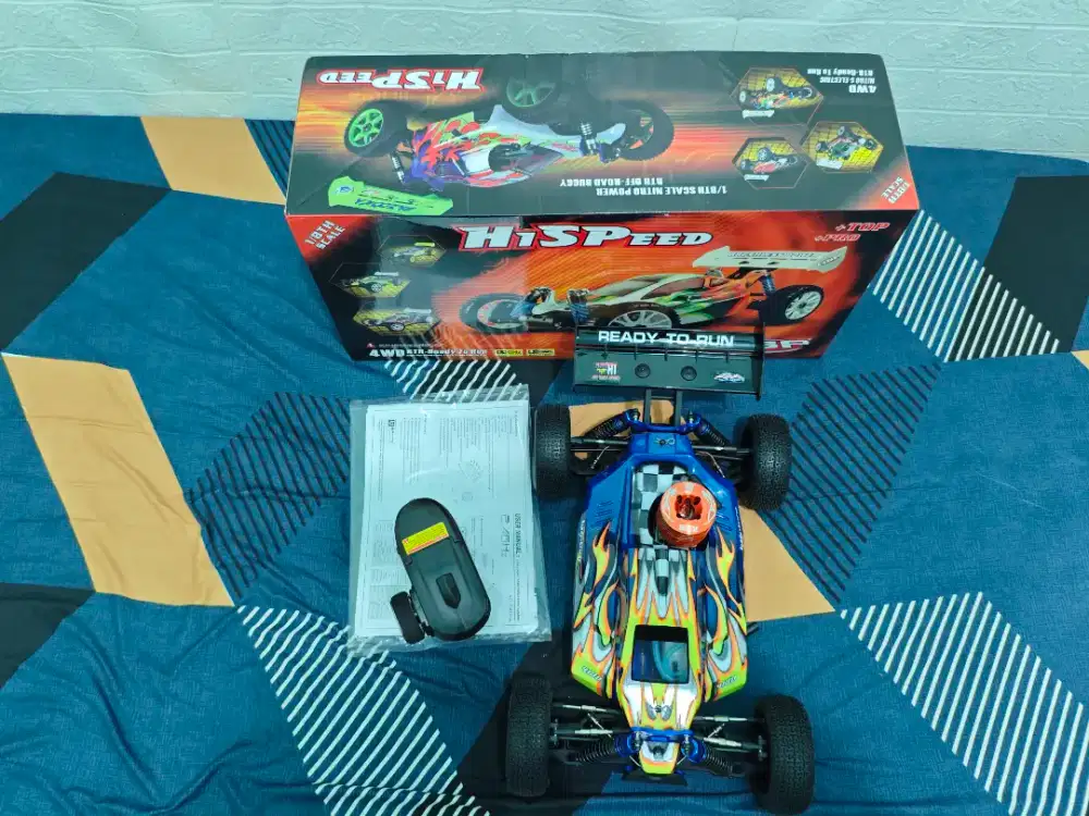 RC Car Nitro Engine Buggy besar 1/8