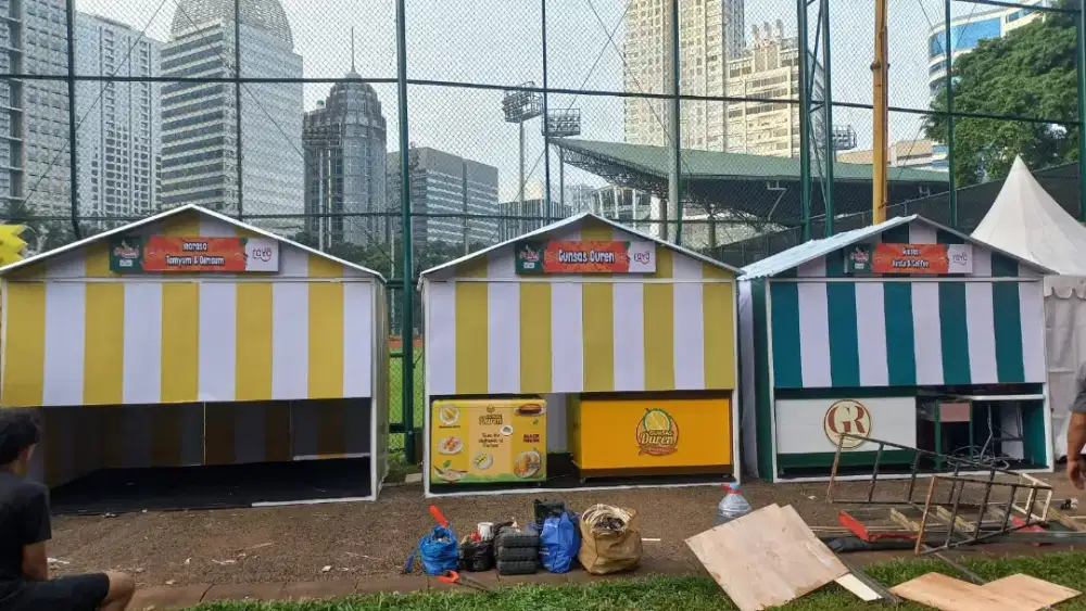 booth/warung bongkar pasang