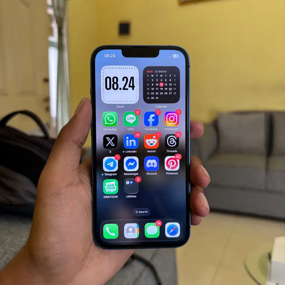 Apple iPhone 13 256GB Beacukai - Blue