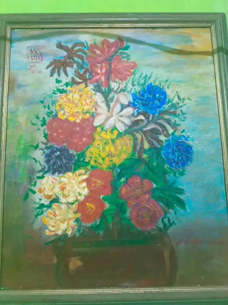 Lukisan asu pemandangan