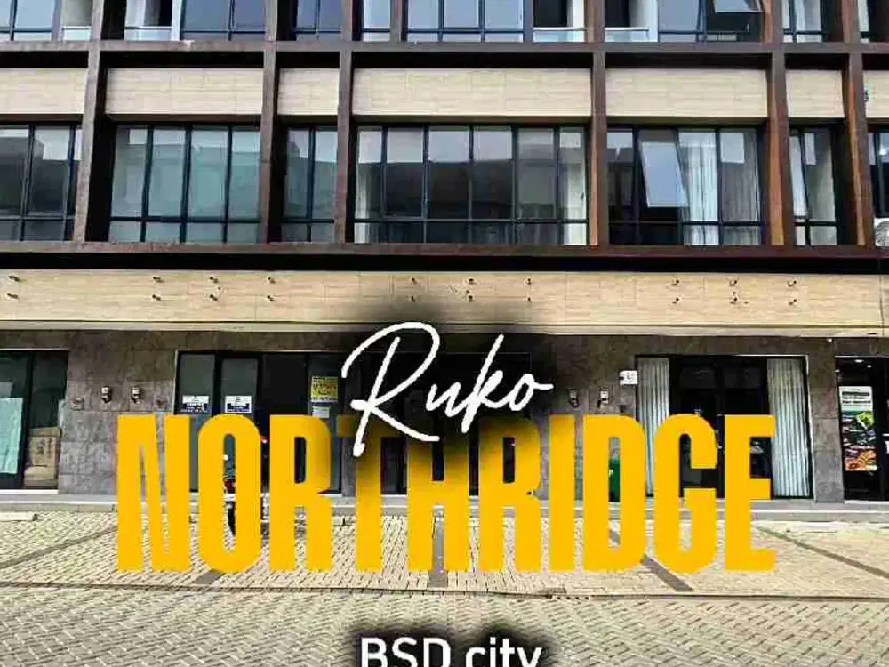 Disewakan ruko 3 lantai di NorthRidge bsd