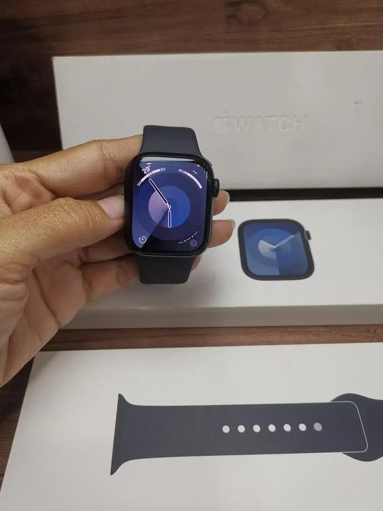 i watch series 9 41mm ibox bh 93% fullset bisa tuker tambah