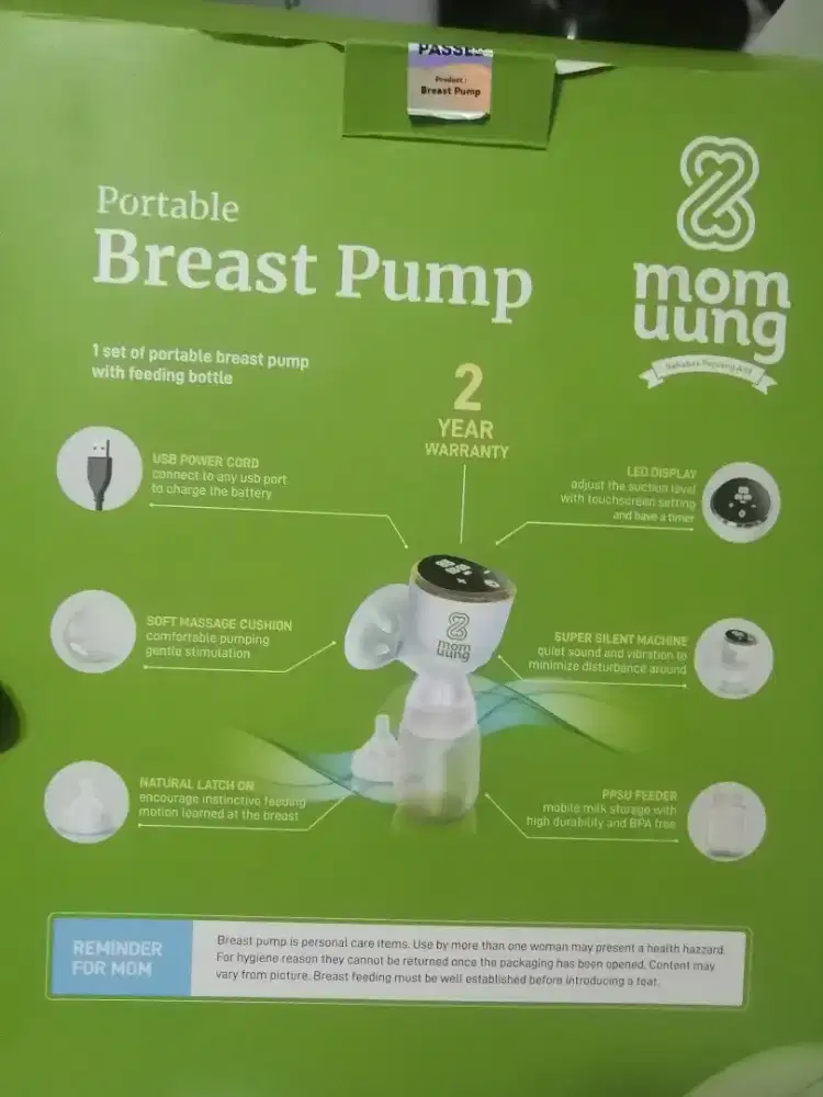 Mom uung portable breast pump