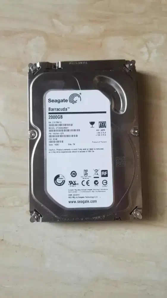 Harddisk desktop Seagate barracuda 2tb