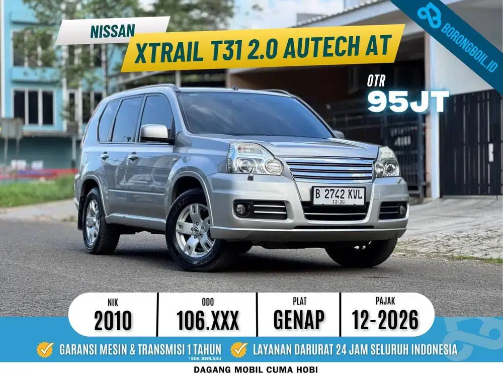 NISSAN XTRAIL T31  2.0 AUTECH AT 2010 SILVER LOW KM