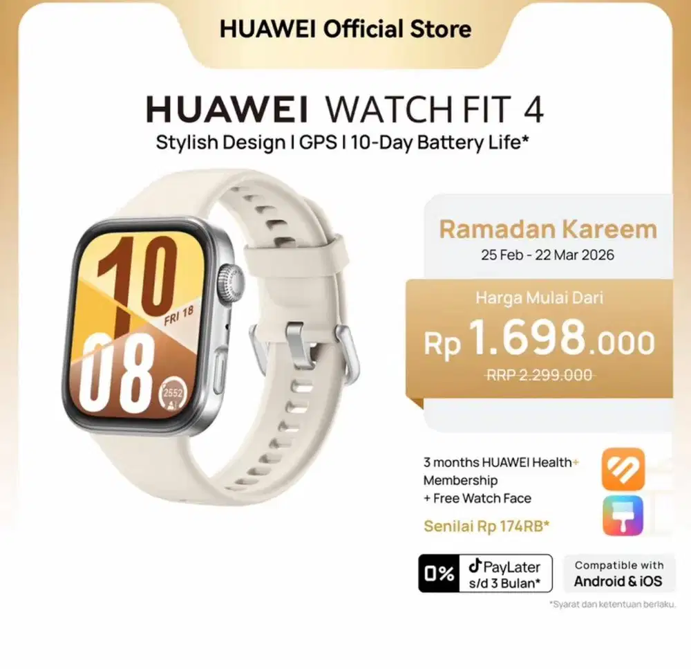 Jam Huawei fit 4