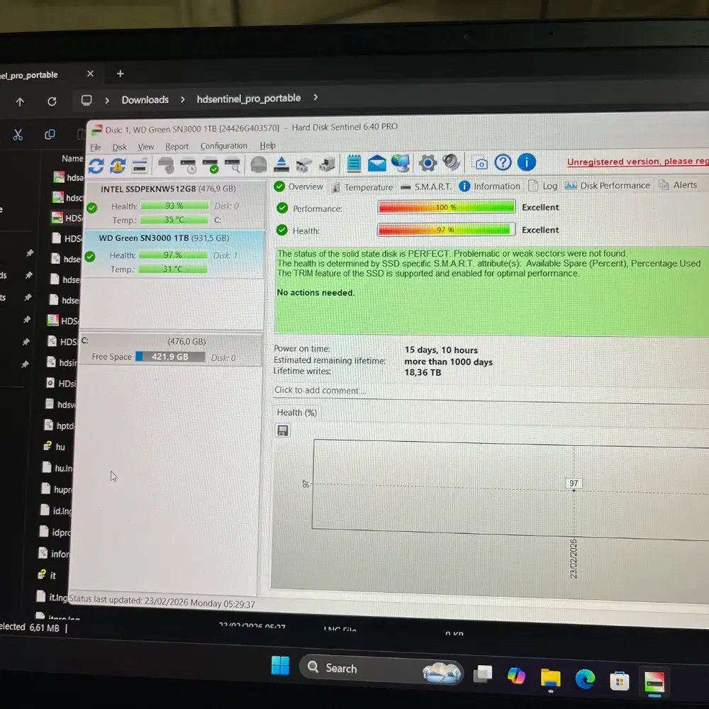 SSD 1TB 1 TB WD Green SN3000 Gen 4 - Garansi 2028