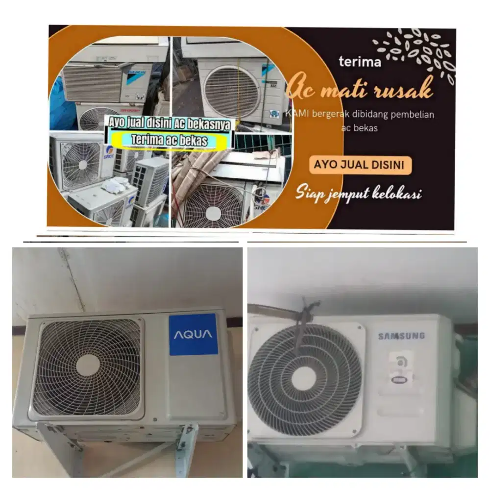 Terima ac bekas rusak