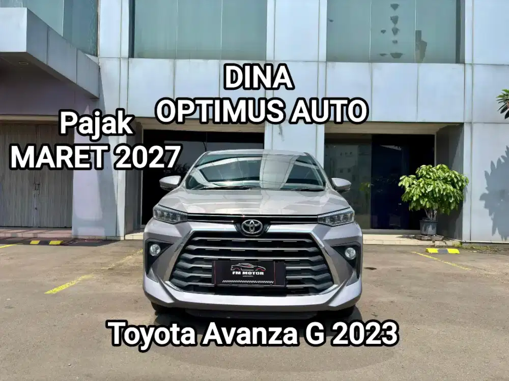 Toyota Avanza G 2023 AT 1.6, Km 23 Ribu, Pajak MARET 2027