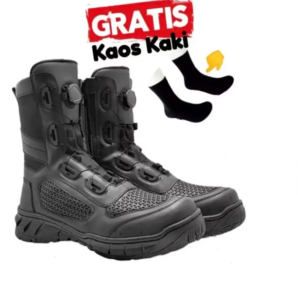 Dijual Sepatu PDL Tawon Size 42 Tali Putar Baru