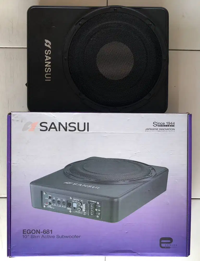 SUB WOOFER KOLONG 10 inch SANSUI blm lama, cuma buat eksperimen aja