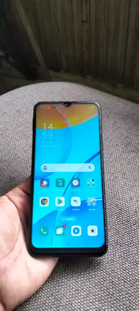 Oppo A15 4G LTE 3/32 sidik jari batangan normal siap pakai