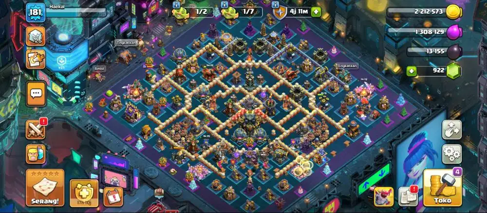 Akun COC dari 2016 , Latar , Skin , GoldPass,