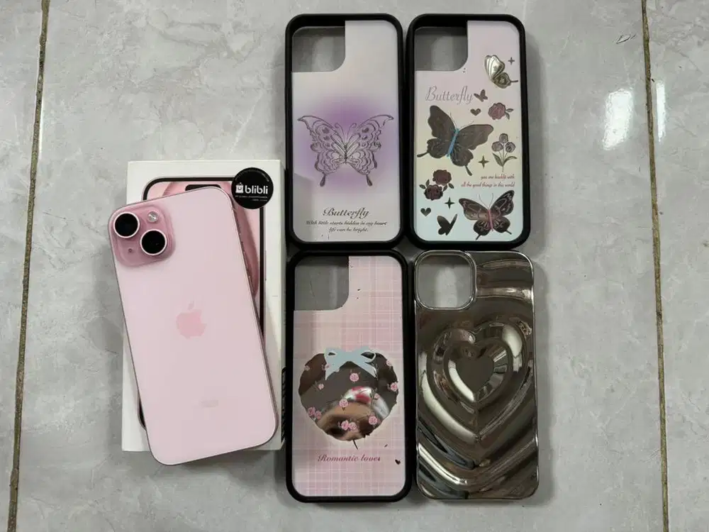 jual cepat iphone 15 256gb warna pink ibox