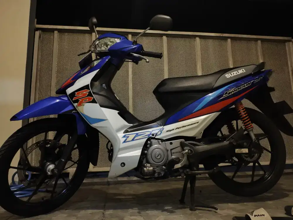 Shogun SP FL Biru Putih PLAT AB KOTA