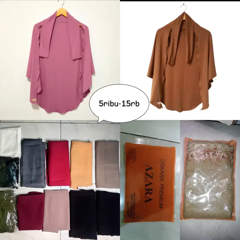 kerudung segiempat dan pasmina