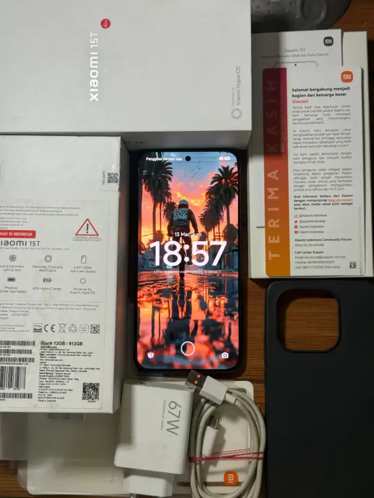Xiaomi 15T 12/512 GB Lengkap Muluss Garansi panjang
