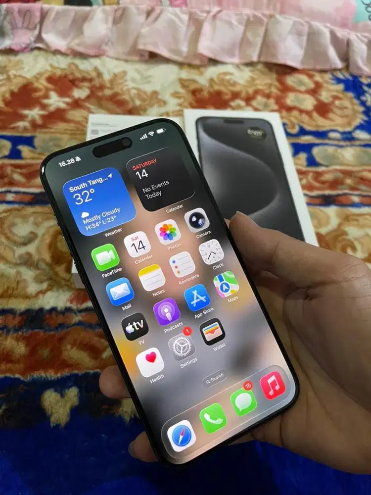 iPhone 15 Pro Max 256gb iBox Pemakaian Apik