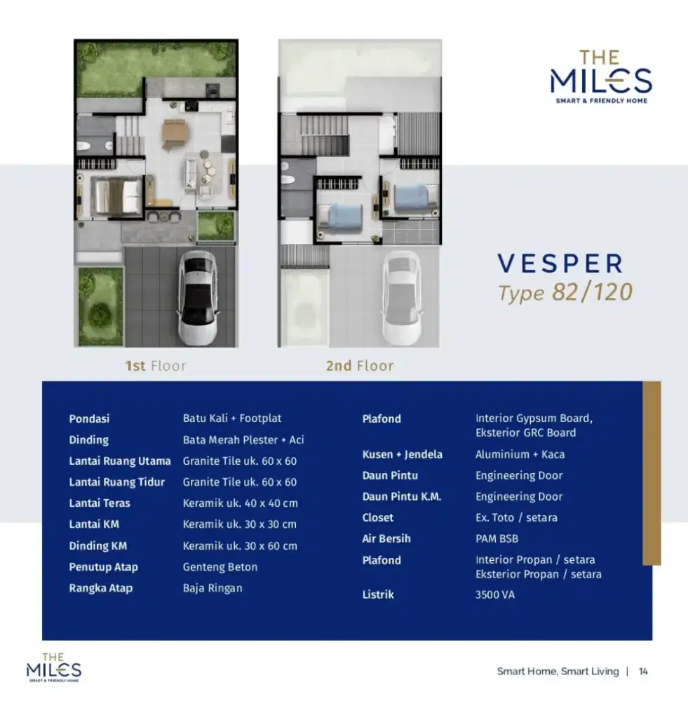 The Miles BSB SEMARANG dekat UP TOWN MALL 3 kamar BSB SEMARANG