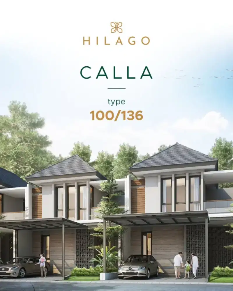 HILAGO HOME RESORT BSB SEMARANG TYPE CALLA 100/136 DANAU HILAGO BSB