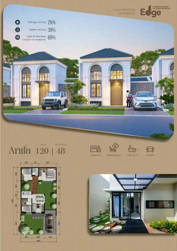 SERENA HILL TYPE ANILA CITRALAND BSB SEMARANG - 3 KAMAR TIDUR