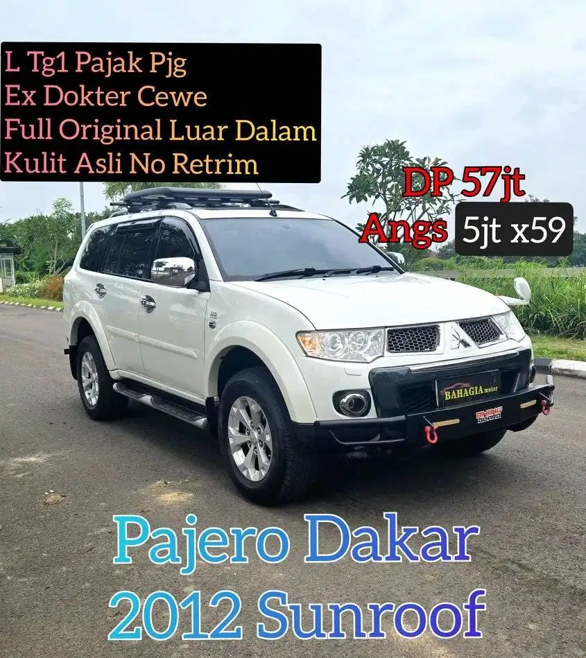 (Eks Dokter) Pajero Dakar 2012 Matic Diesel Sunroof Fortuner TRD 2013