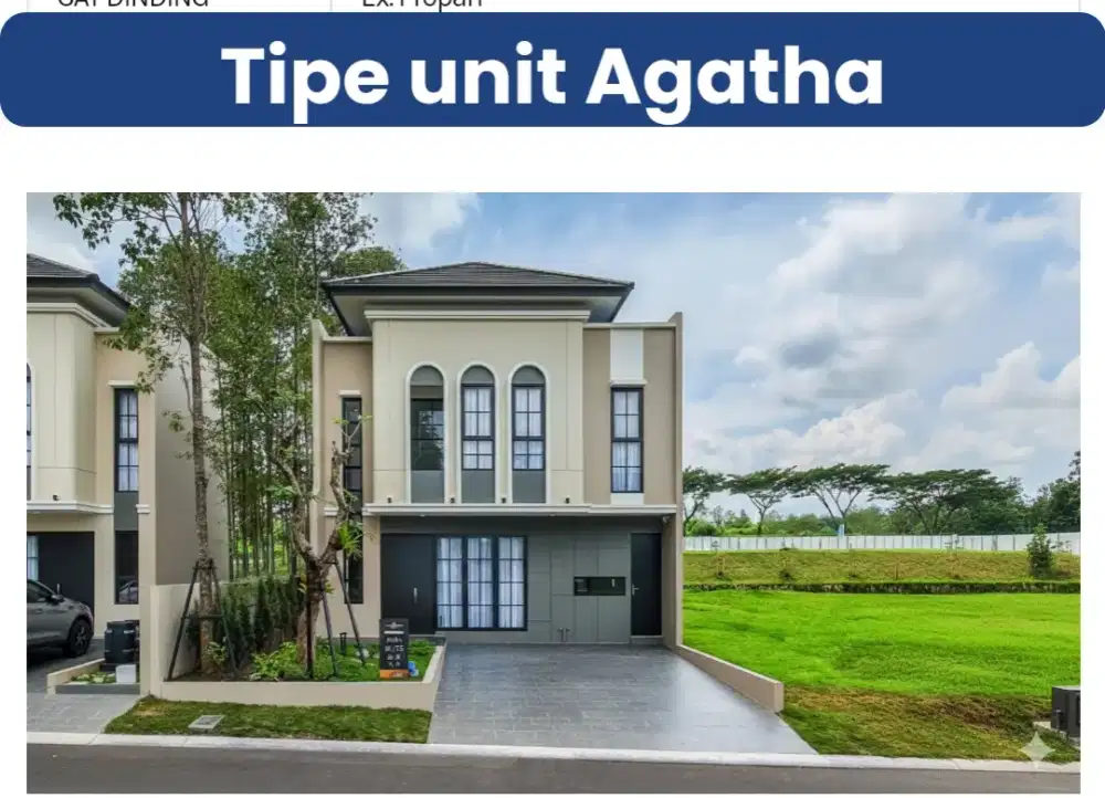 TYPE AGATHA DI SERENA HILL CITRALAND BSB SEMARANG