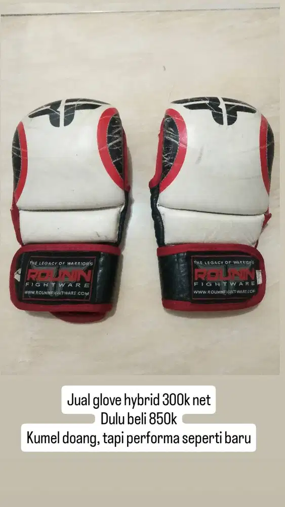 Glove mma hybrid merk rounin bekas